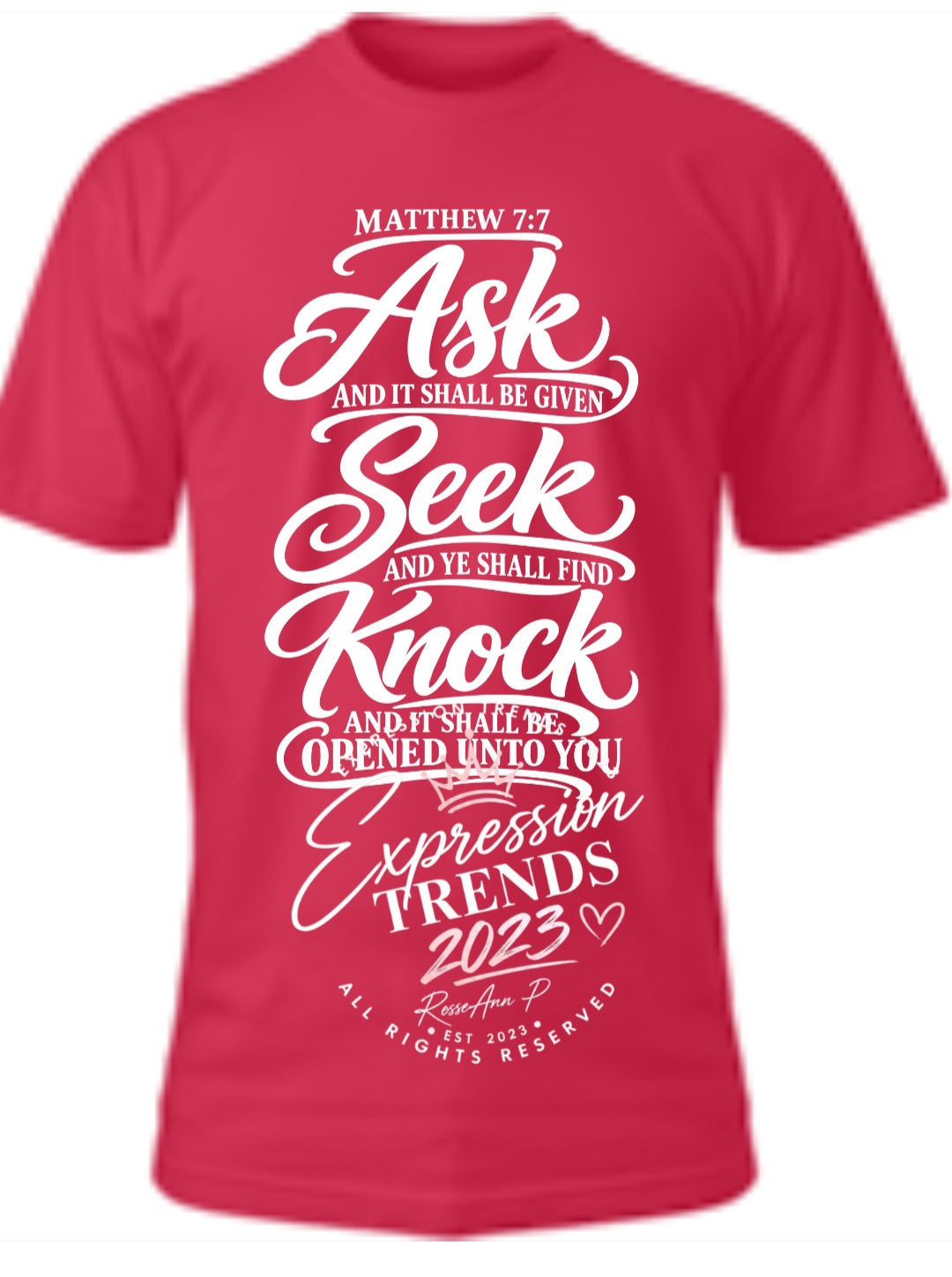 Matthew 7:7 Tee