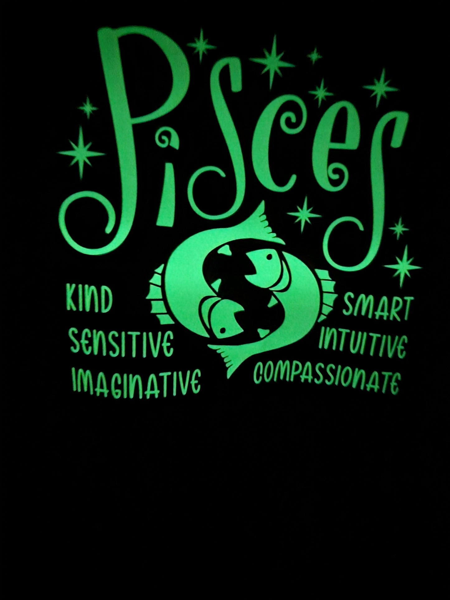 Pisces GLOW IN THE DARK Tee