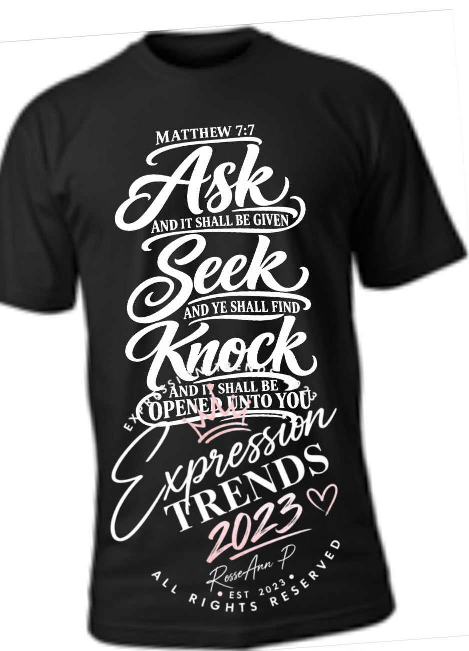 Matthew 7:7 Tee