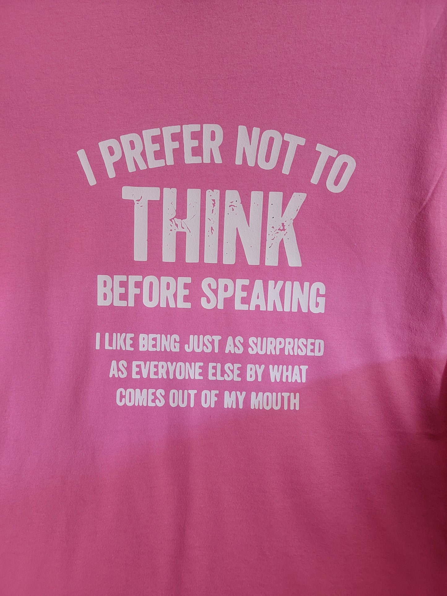 I PREFER NOT TO THINK TEE